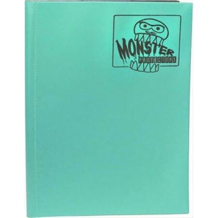 MONSTER BINDERS 9PTEA Binder 9 Pocket Monster - Matte Teal MON9PTEA